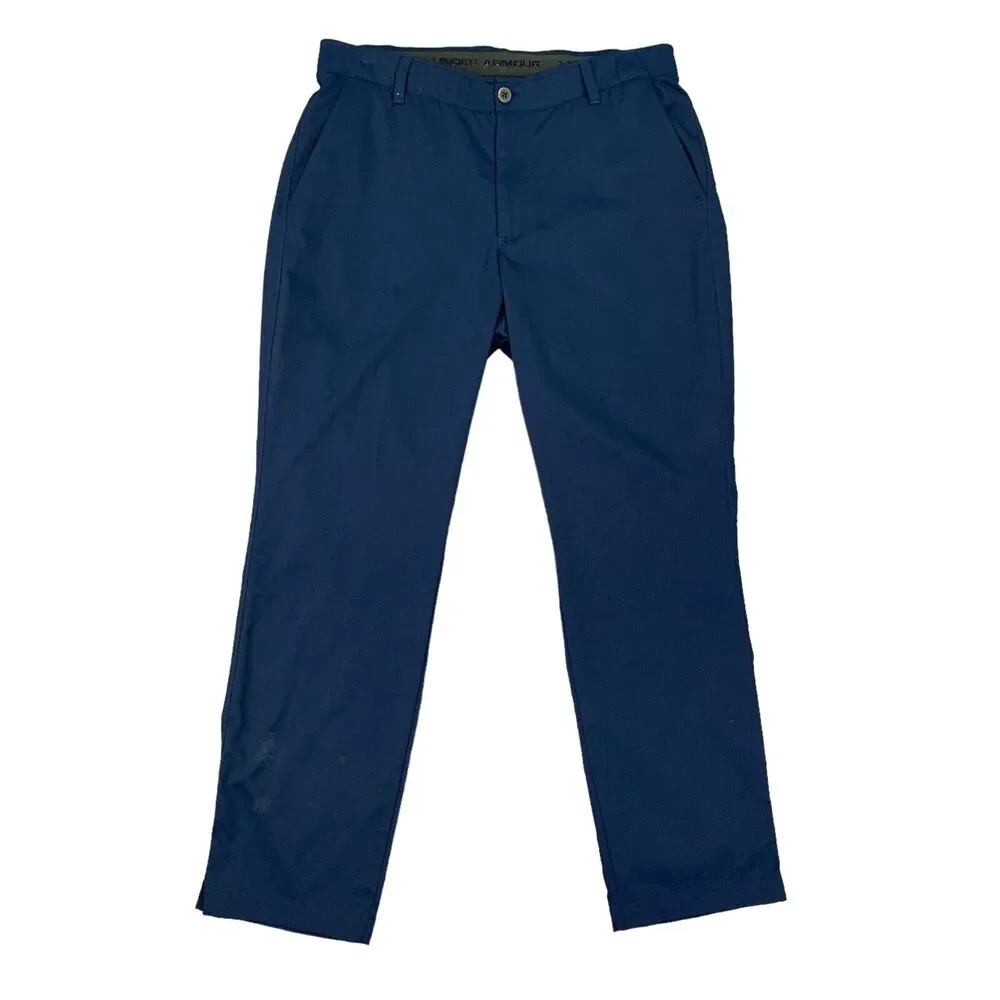 Under Armour Pants Mens 36 Academy Blue Showdown Golf Flex Waistband Straight‎
